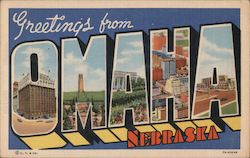 Greetings from Omaha Postcard