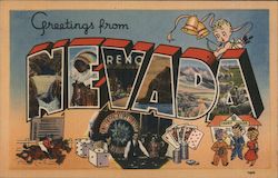 Greetings from Reno Postcard