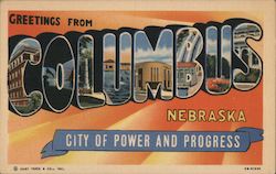 Greetings from Columbus Postcard