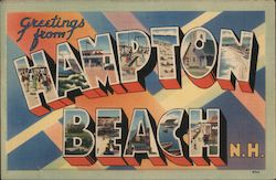 Greetings from Hampton Beach New Hampshire Postcard Postcard Postcard