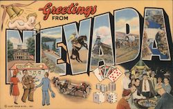 Greetings from Nevada Postcard Postcard Postcard