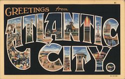 Greetings from Atlantic City Postcard