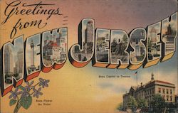 Greetings from New Jersey Postcard