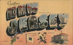 Greetings from New Jersey Postcard