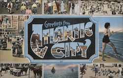 Greetings from Atlantic City Postcard