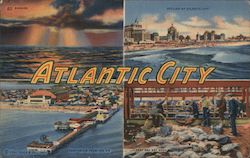 Greetings from Atlantic City Postcard