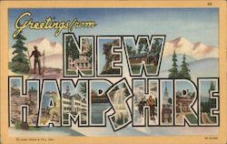 Greetings from New Hampshire Postcard
