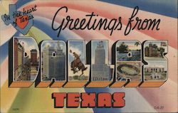 Greetings from Dallas Texas Postcard Postcard Postcard