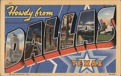 Greetings from Dallas Postcard