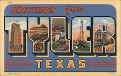 Greetings from Tyler Texas Postcard Postcard Postcard