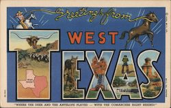 Greetings from West Texas Postcard