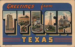 Greetings from Tyler Texas Postcard Postcard Postcard