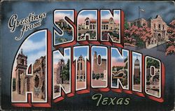 Greetings from San Antonio Postcard