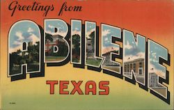 Greetings from Abilene Postcard