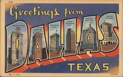 Greetings from Dallas Postcard