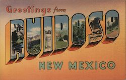 Greetings from Ruidoso New Mexico Postcard Postcard Postcard