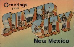 Greetings from Silver City New Mexico Postcard Postcard Postcard