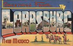 Greetings from Lordsburg New Mexico Postcard Postcard Postcard