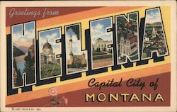 Greetings from Helena Montana Postcard Postcard Postcard