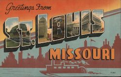 Greetings from St. Louis Missouri Postcard Postcard Postcard