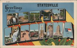 Greetings from Statesville Postcard