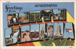 Greetings from Rutherfordton North Carolina Postcard Postcard Postcard