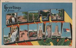 Greetings from North Carolina Postcard