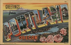 Greetings from Portland Postcard