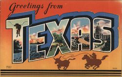 Greetings from Texas Postcard