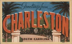 Greetings from Charleston Postcard