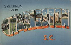 Greetings from Charleston Postcard