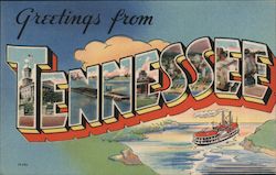 Greetings from Tennessee Postcard