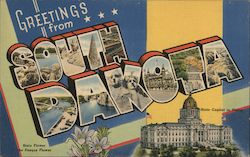 Greetings from South Dakota Postcard