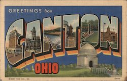 Greetings from Canton Ohio Postcard Postcard Postcard