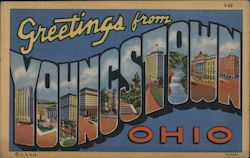 Greetings from Youngstown Ohio Postcard Postcard Postcard