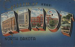 Greetings from Minot Postcard