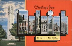 Greetings from Raleigh Postcard