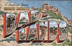 Greetings from BAdlands Postcard