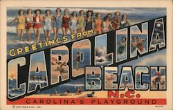 Greetings from Carolina Beach Postcard