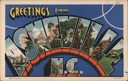 Greetings from Asheville North Carolina Postcard Postcard Postcard