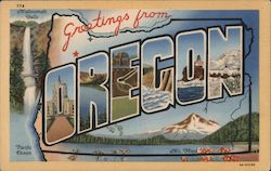 Greetings from Oregon Postcard Postcard Postcard