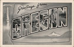 Greetings from Oregon Postcard Postcard Postcard