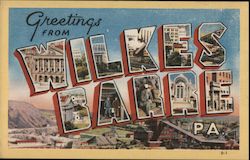 Greetings from Wilkes Barre Postcard