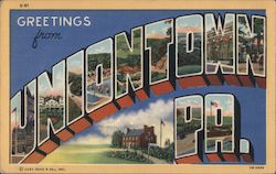 Greetings from Uniontown Postcard