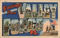 Greetings from Valley Forge Postcard