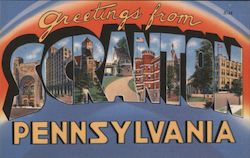 Greetings from Scranton Postcard