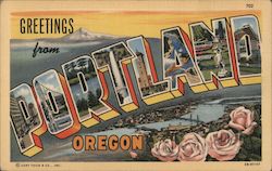 Greetings from Portland Postcard