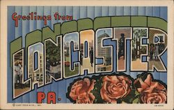 Greetings from Lancaster Pennsylvania Postcard Postcard Postcard