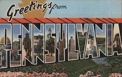 Greetings from Pennsylvania Postcard Postcard Postcard