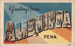 Greetings from Aliquippa Postcard